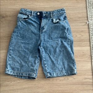 Teen Dark-wash Denim Jorts